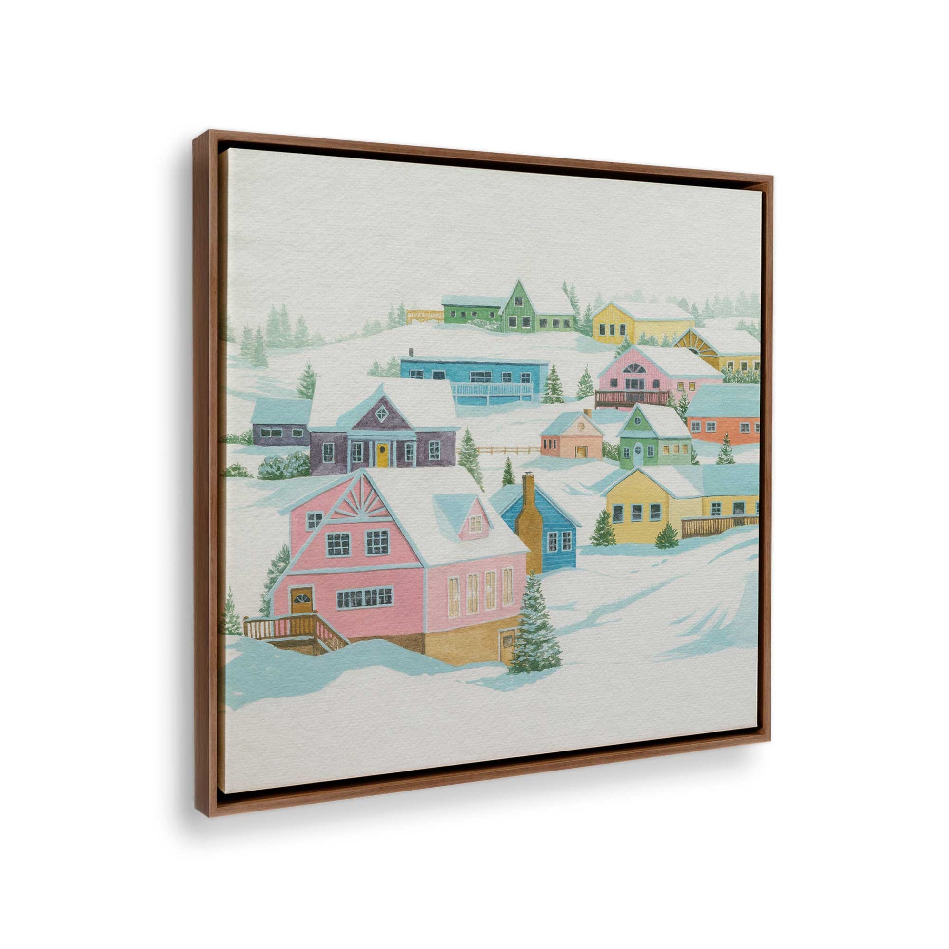 [Color:Walnut], Picture of the corner of the art