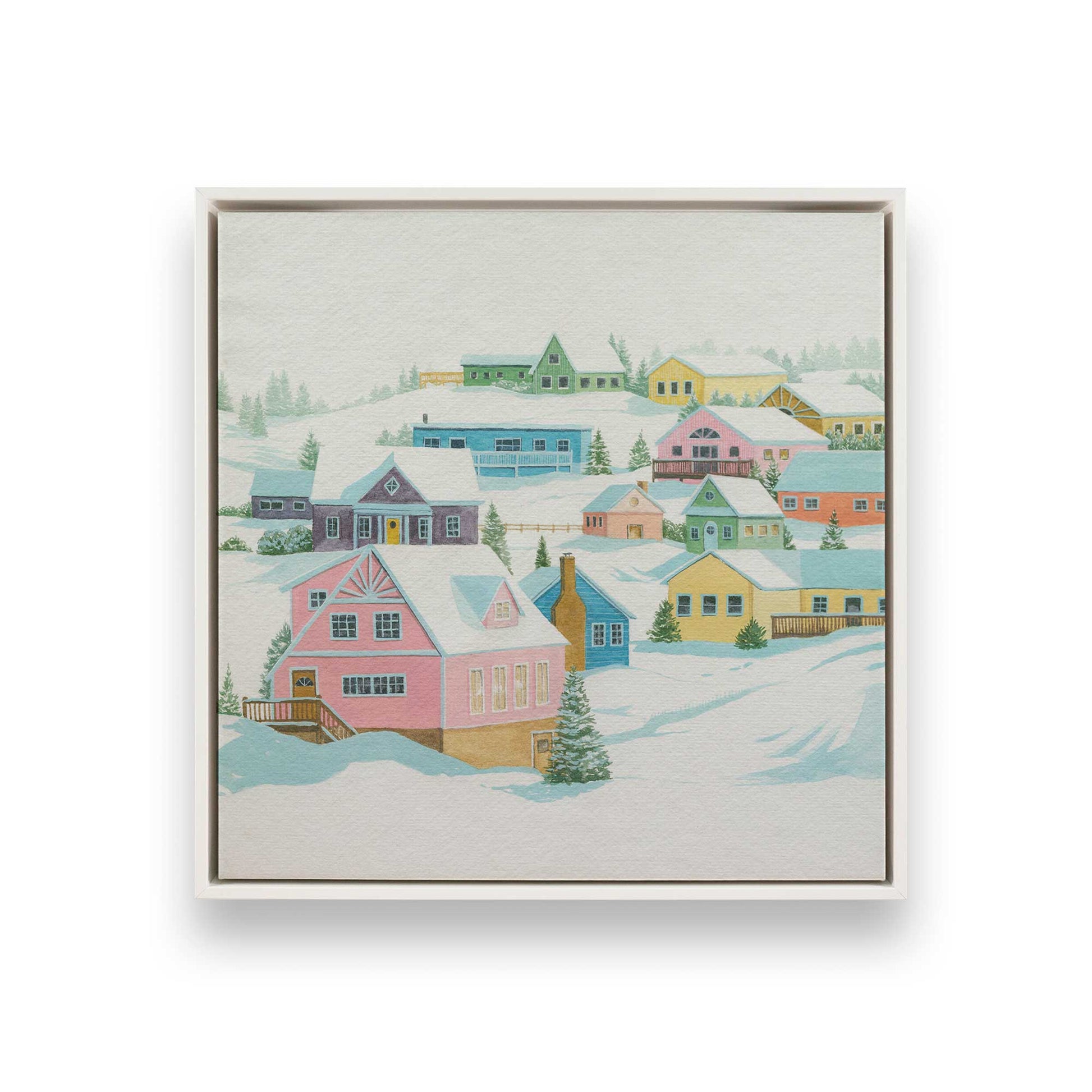 [Color:Opaque White], Picture of art in a White frame