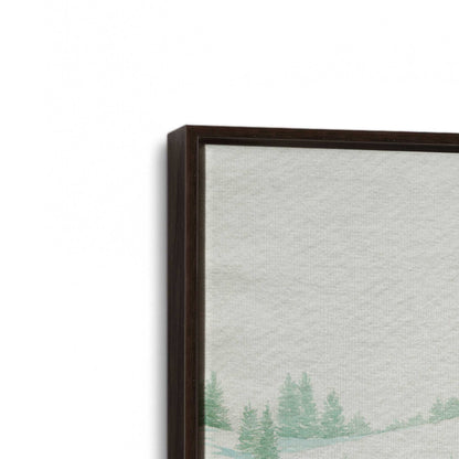 [Color:Espresso], Picture of art in a Espresso frame at an angle