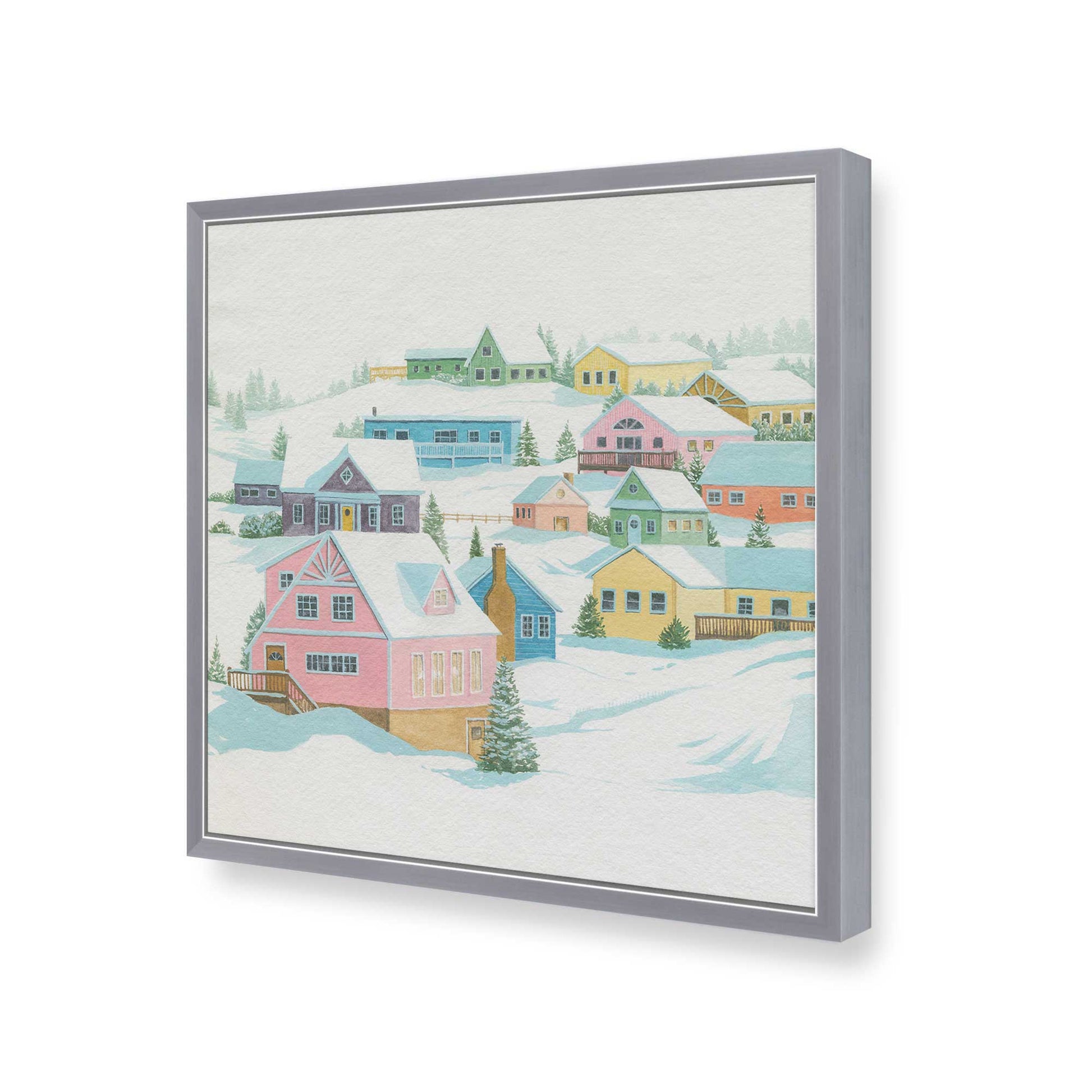 [Color:Polished Chrome], Picture of art in a Polished Chrome frame of the corner