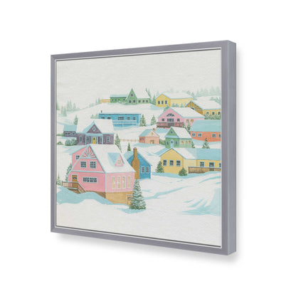 [Color:Polished Chrome], Picture of art in a Polished Chrome frame of the corner