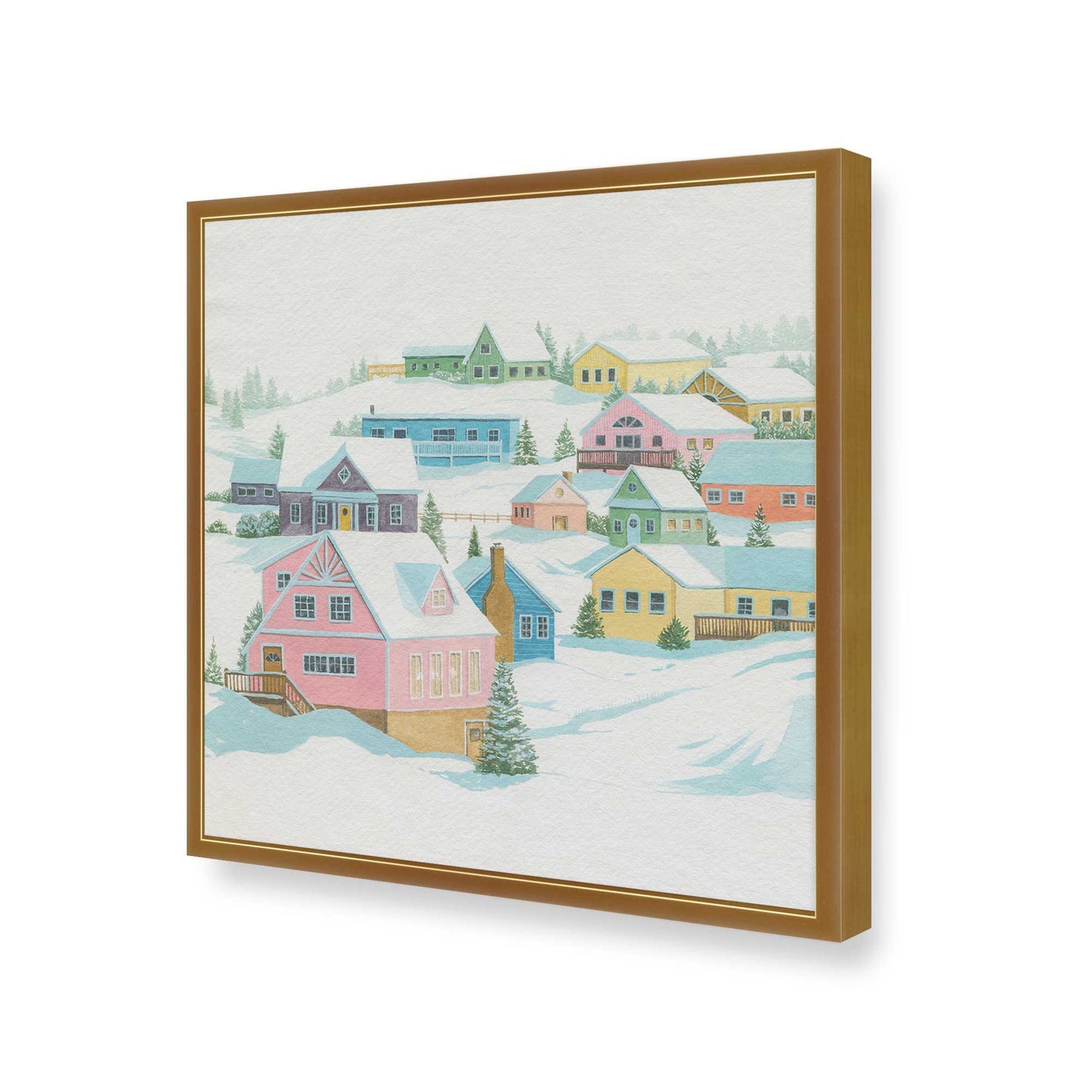 [Color:Polished Gold], Picture of art in a Polished Gold frame of the corner