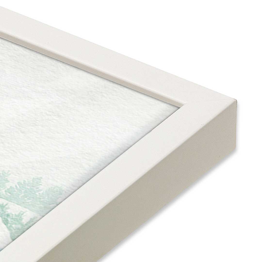 [Color:Opaque White], Picture of art in a Opaque White frame at an angle