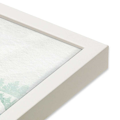 [Color:Opaque White], Picture of art in a Opaque White frame at an angle