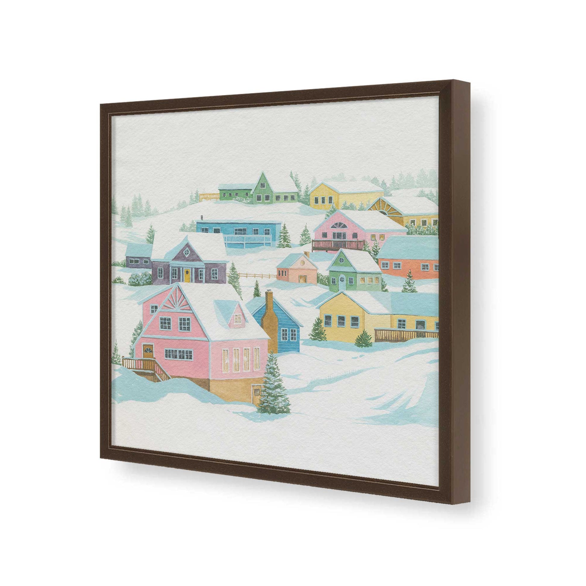 [Color:Espresso], Picture of art in a Espresso frame of the corner