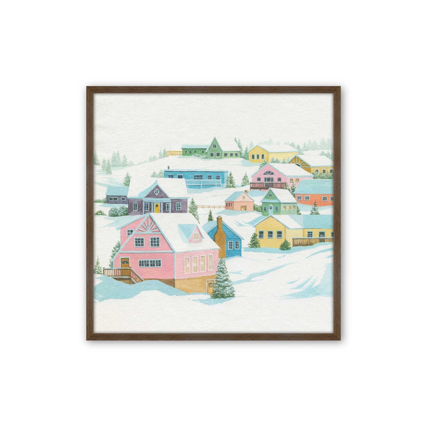 [Color:Walnut], Picture of art in a Walnut frame