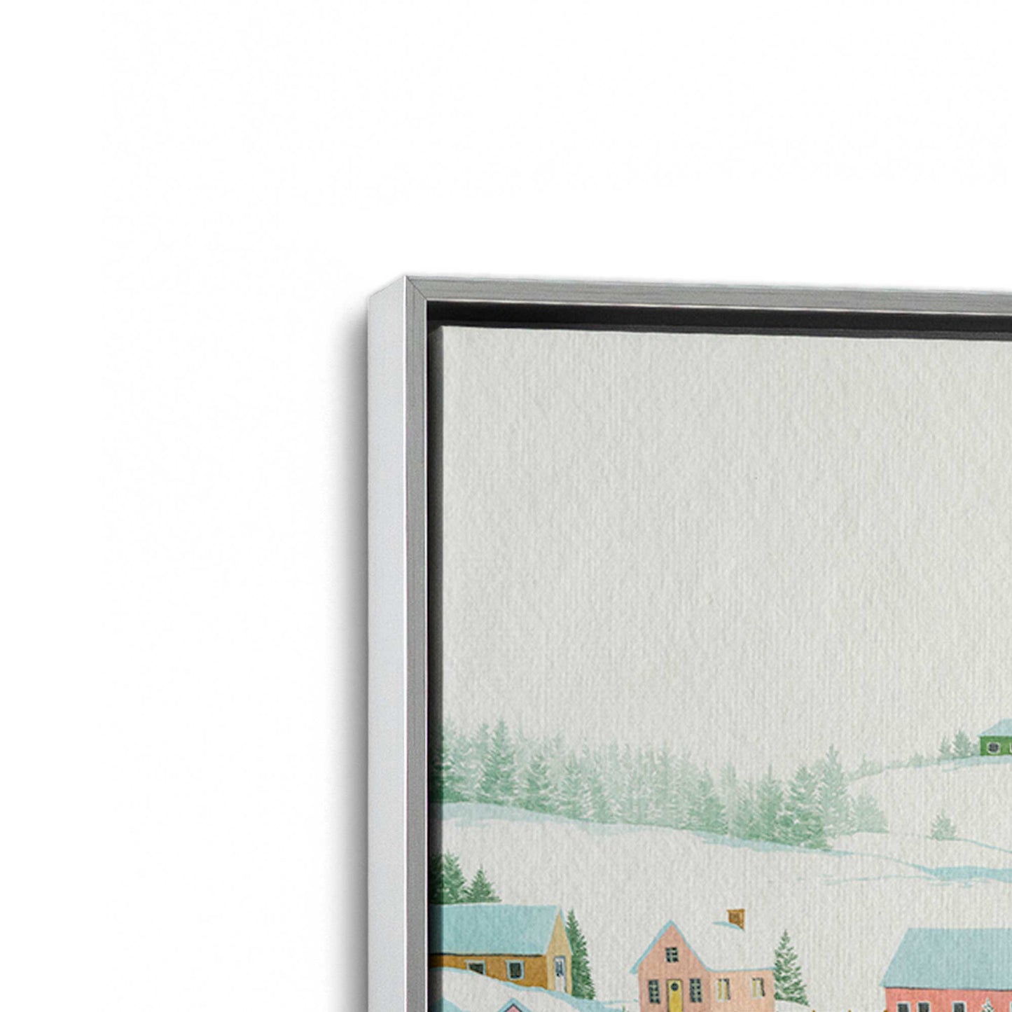 [Color:Polished Chrome], Picture of art in a Polished Chrome frame at an angle