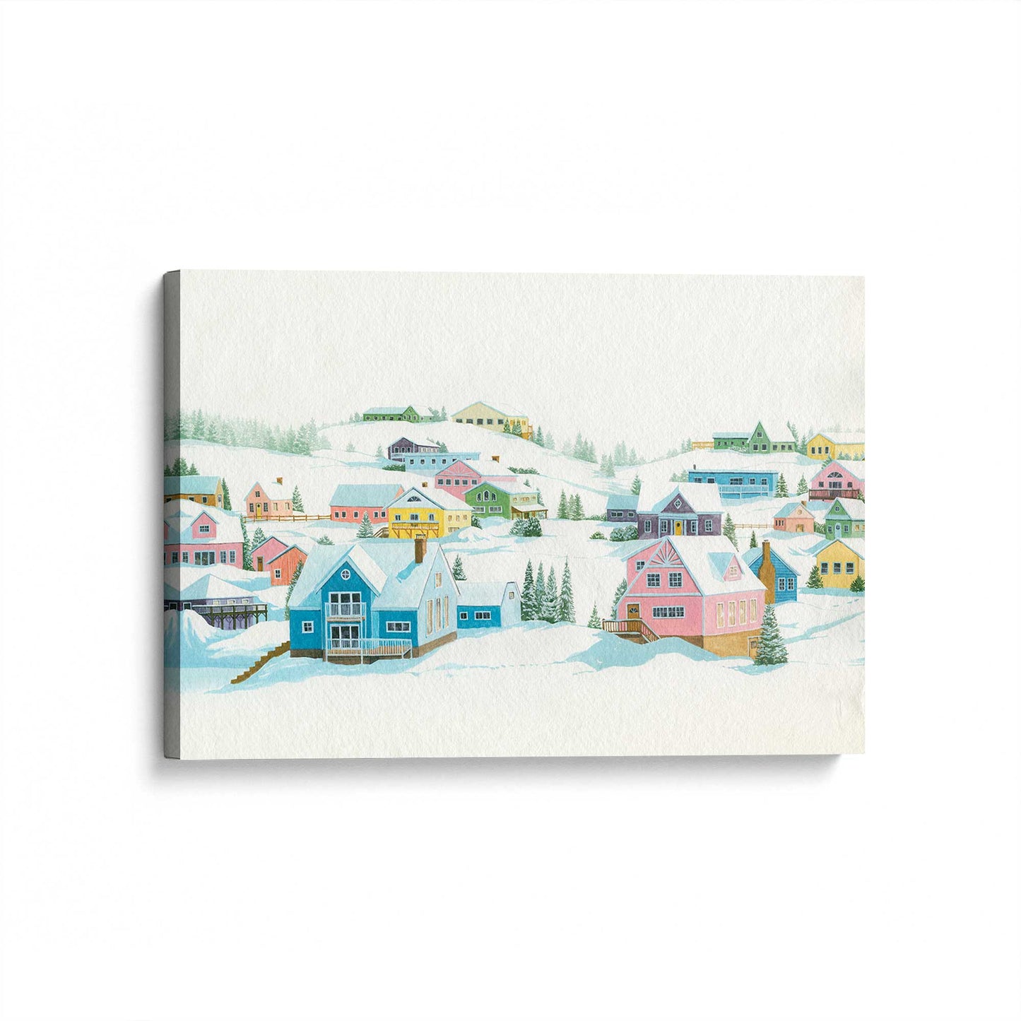 [Color:Stretched Canvas], Picture of art at an angle