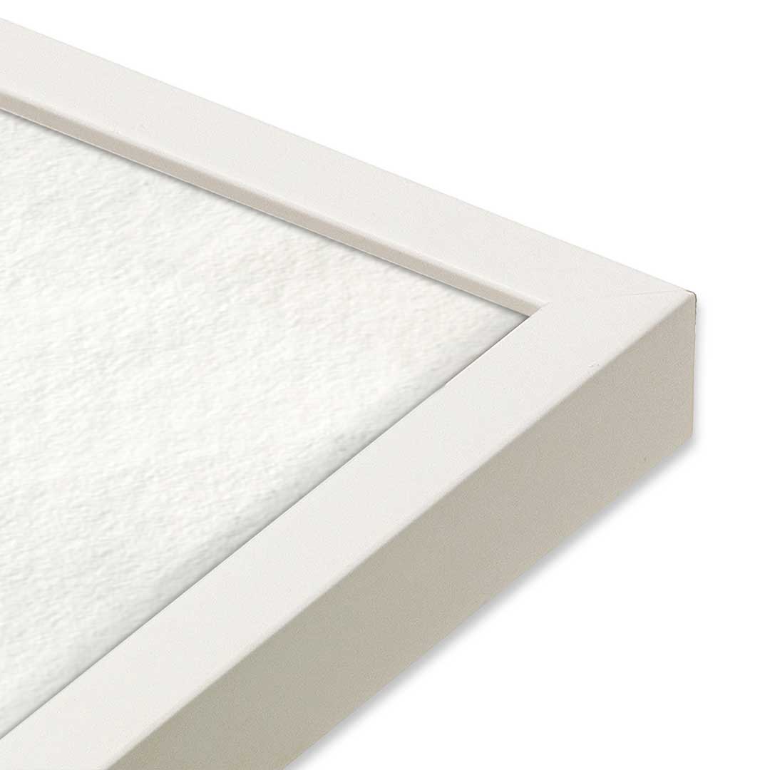 [Color:Opaque White], Picture of art in a Opaque White frame at an angle
