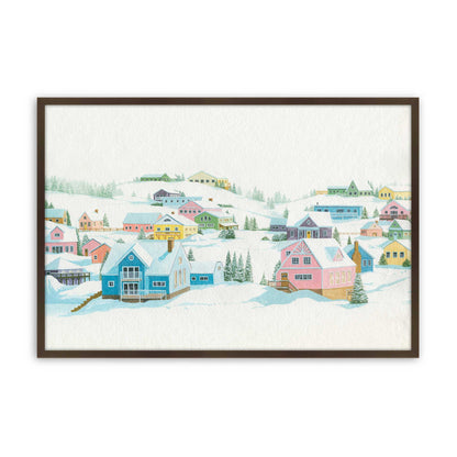 [Color:Brown], Picture of art in a Brown frame