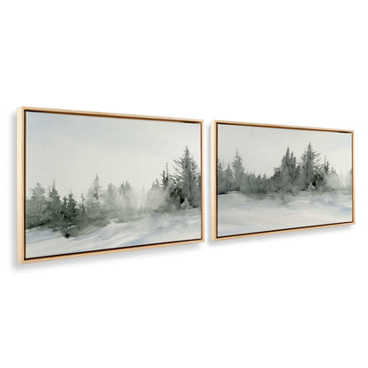 [Color:American Maple], Picture of art in a American Maple frame at an angle