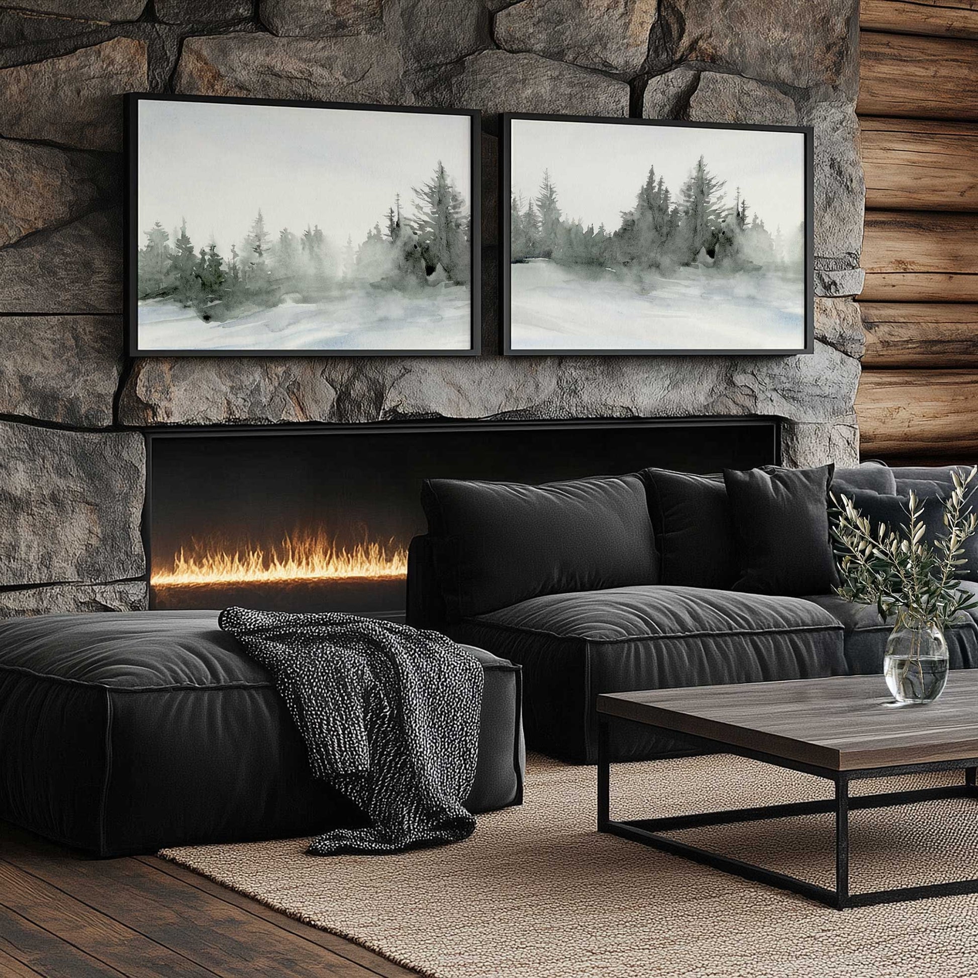 [Color:American Maple], Picture of art in a American Maple frame