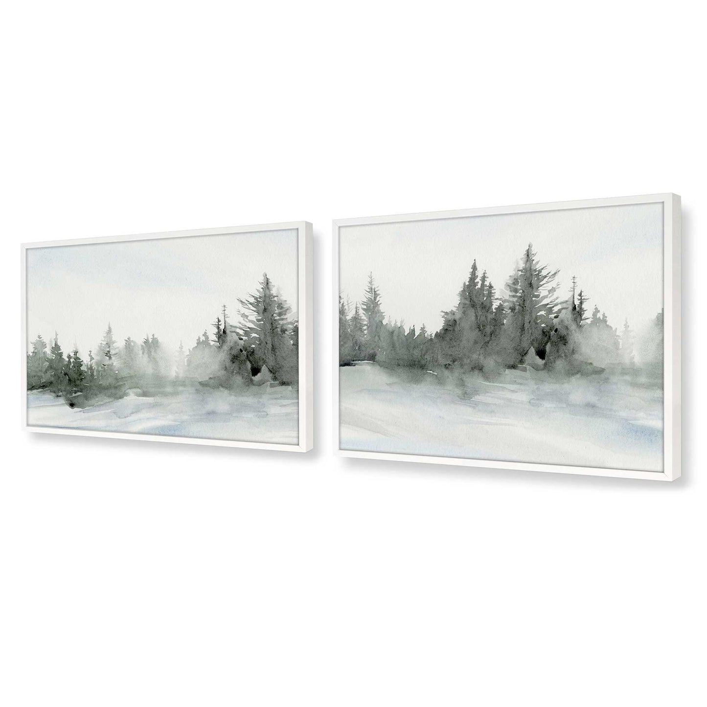 [Color:Opaque White], Picture of art in a Opaque White frame at an angle