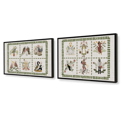 [Color:Satin Black], Picture of art in a Satin Black frame at an angle