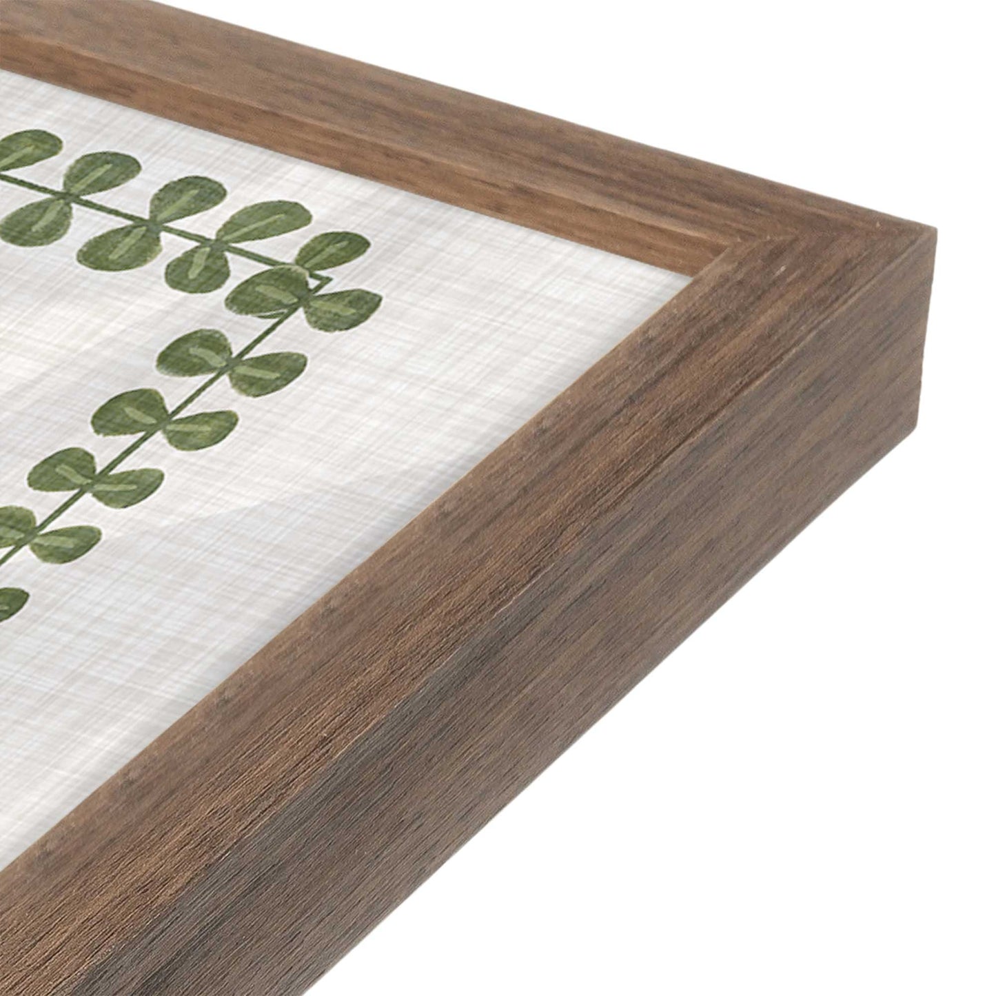 [Color:Walnut], Picture of art in a Walnut frame of the corner