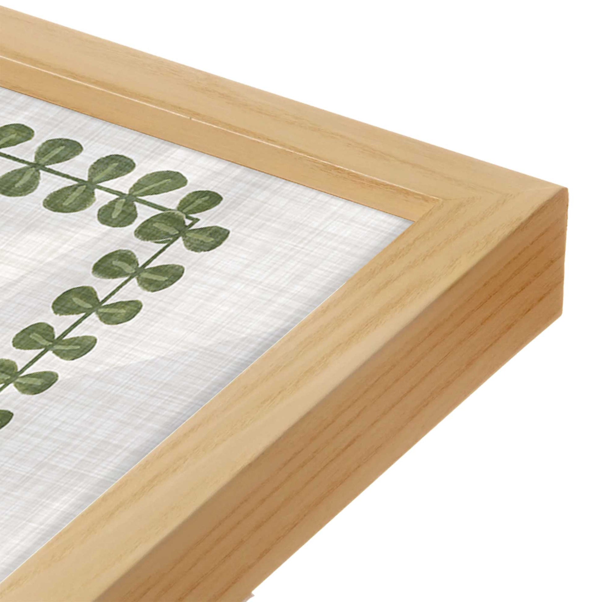 [Color:American Maple], Picture of art in a American Maple frame of the corner