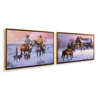 [Color:Polished Gold], Picture of art in a Polished Gold frame at an angle