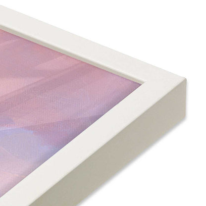 [Color:Opaque White], Picture of art in a Opaque White frame of the corner