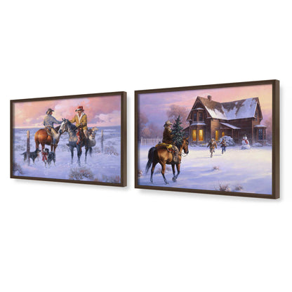 [Color:Belvinder Brown], Picture of art in a Belvinder Brown frame at an angle