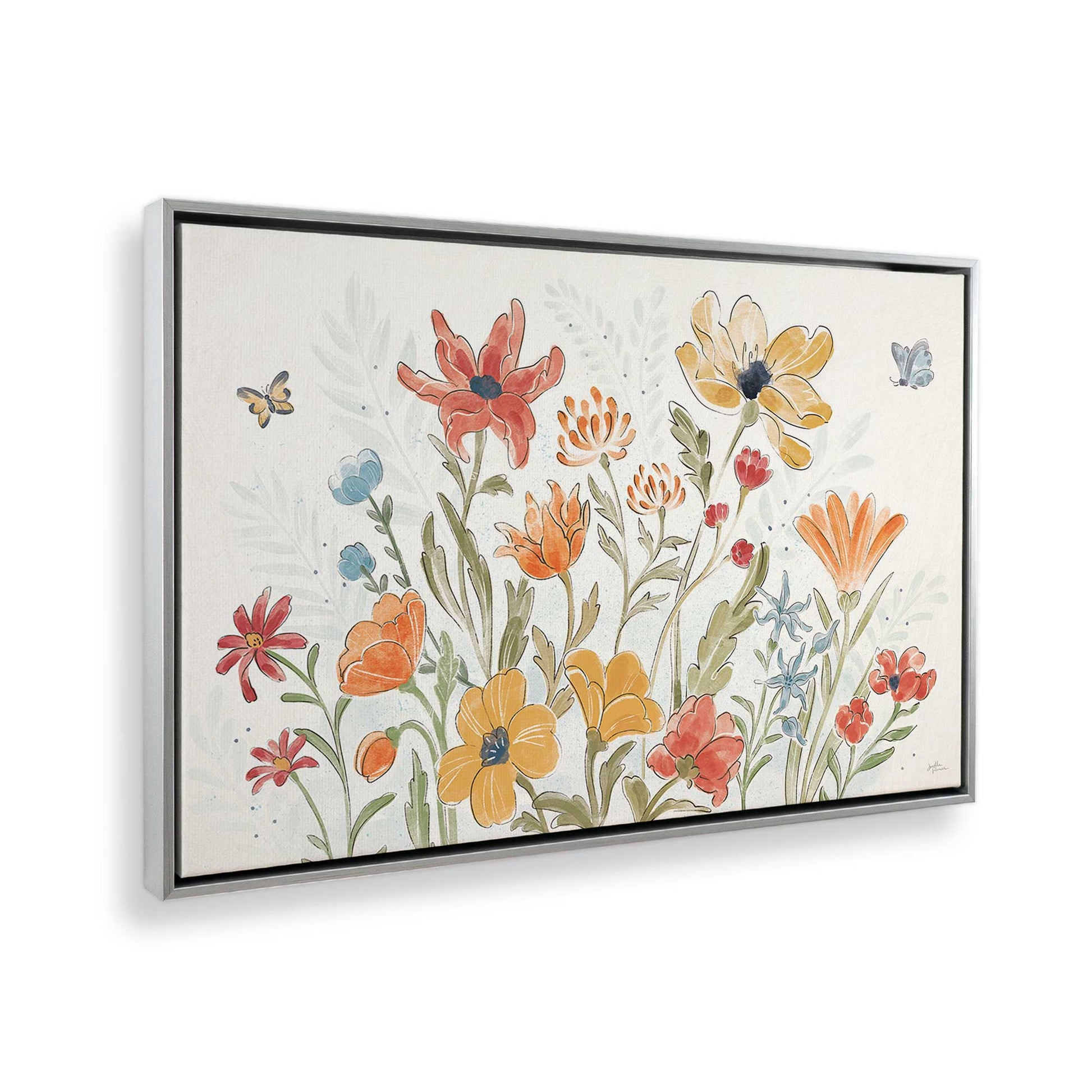 [Color:Polished Chrome], Picture of art in a Polished Chrome frame at an angle