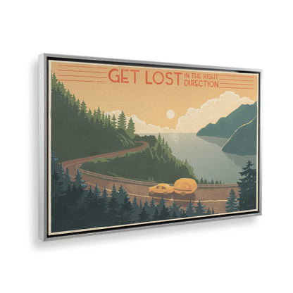 [Color:Polished Chrome], Picture of art in a Polished Chrome frame at an angle