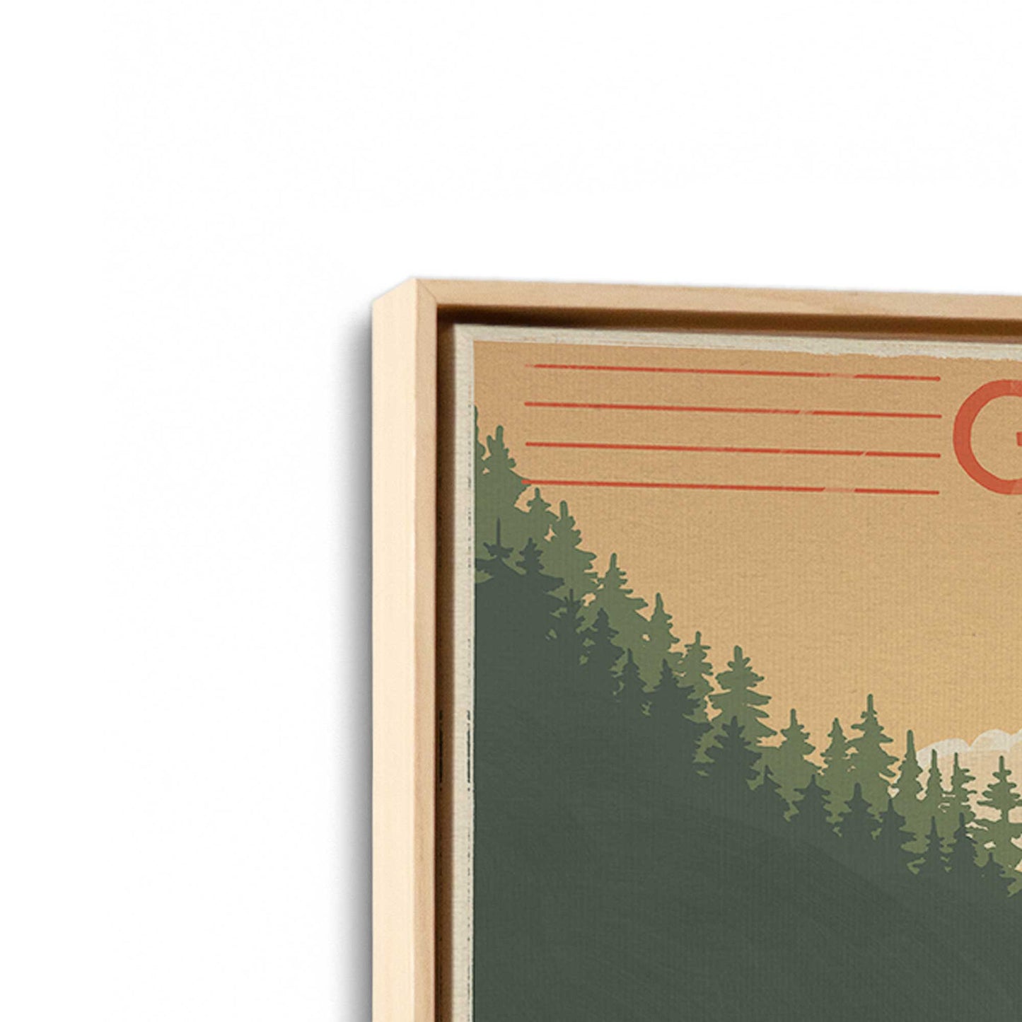 [Color:American Maple], Picture of the corner of the art