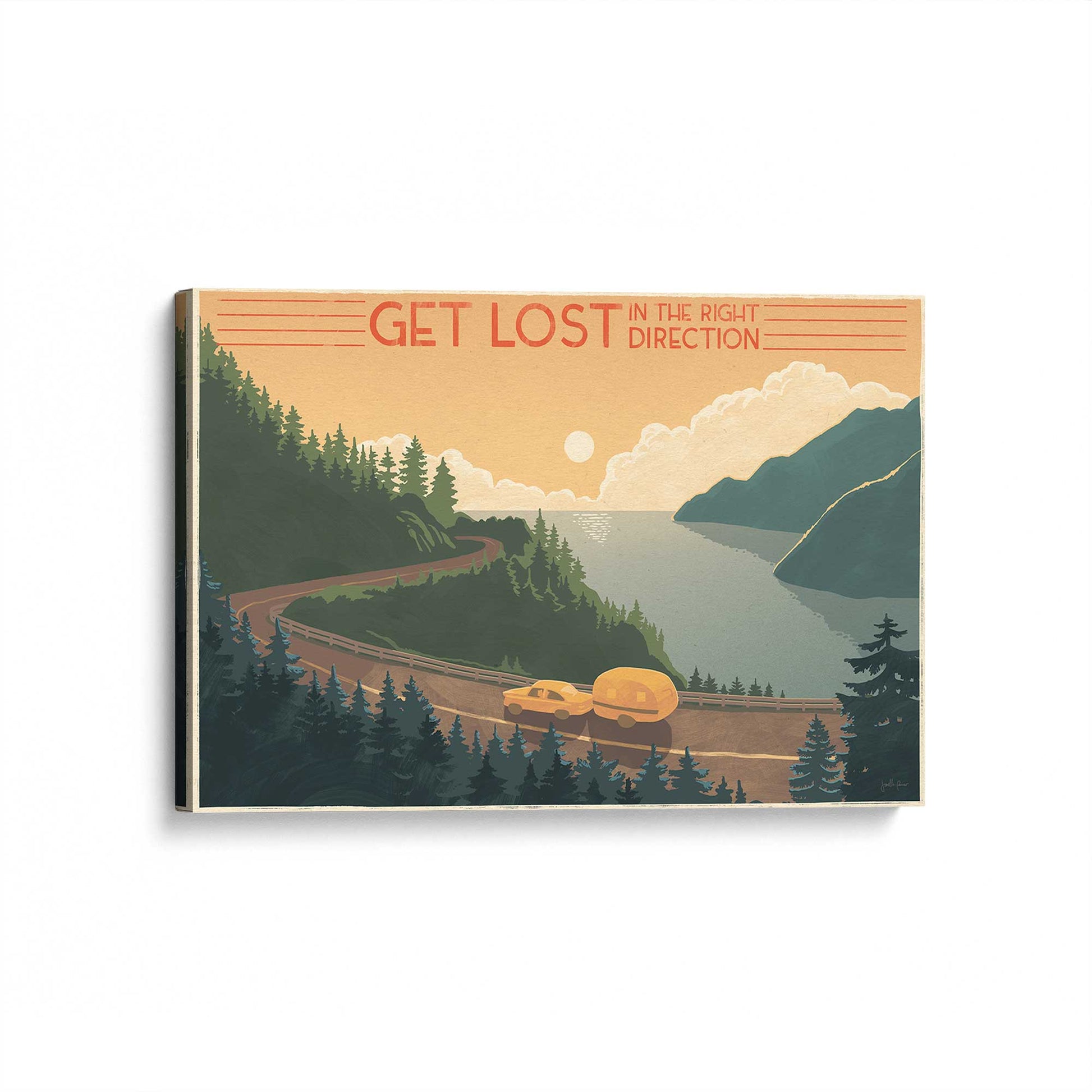 [Color:Stretched Canvas], Picture of art at an angle