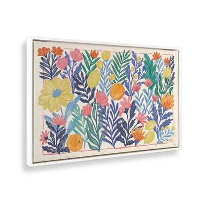 [Color:Opaque White], Picture of art in a White frame at an angle