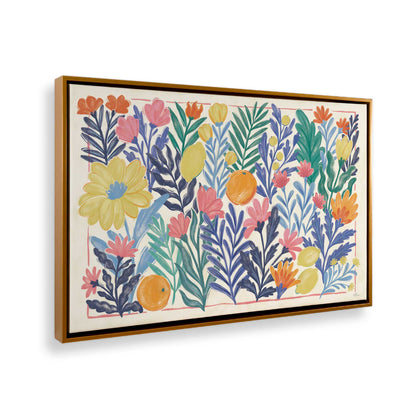 [Color:Polished Gold], Picture of art in a Polished Gold frame at an angle