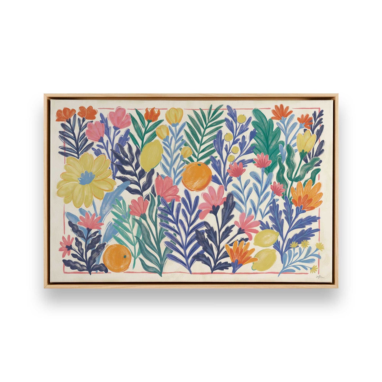 [Color:American Maple], Picture of art in a American Maple frame