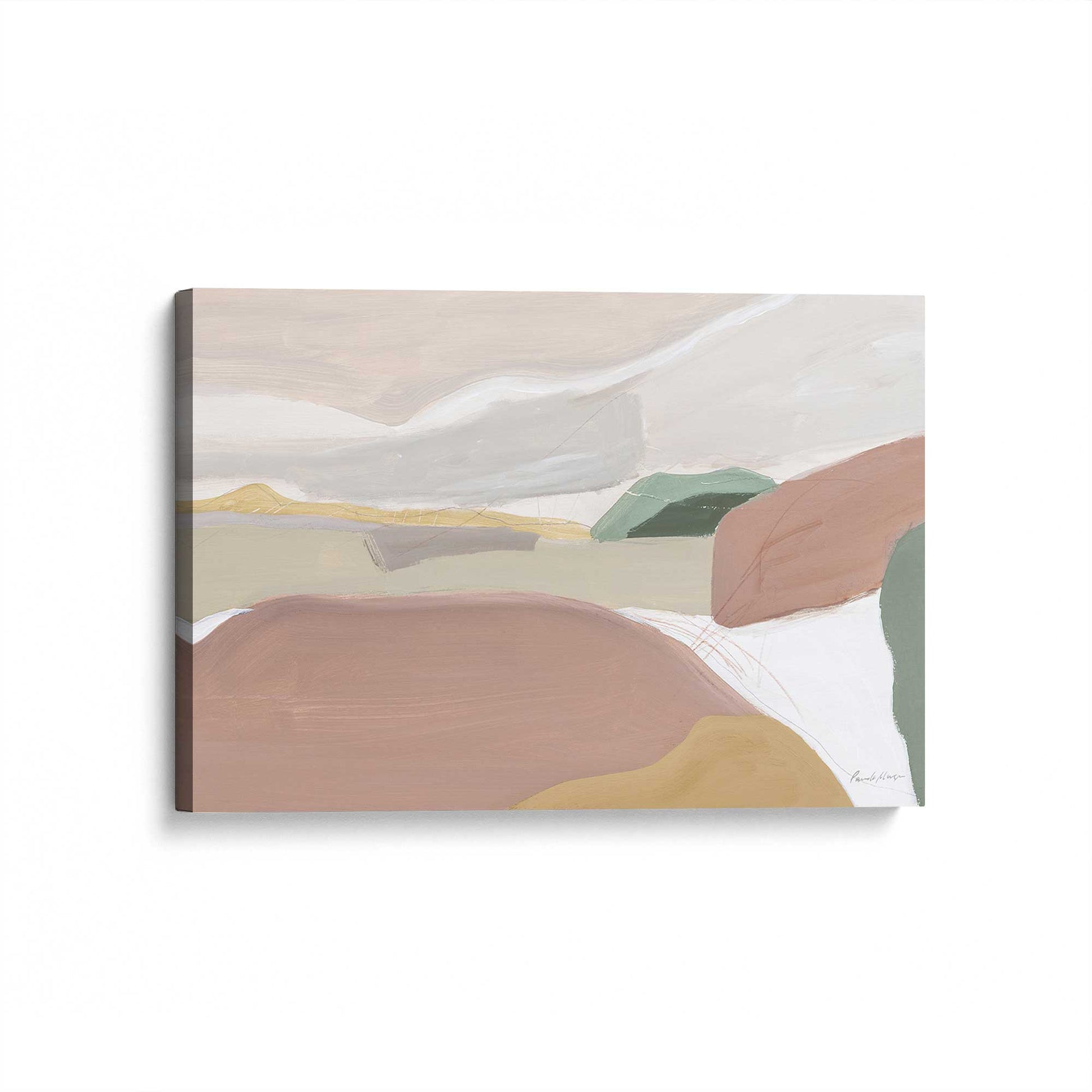 [Color:Stretched Canvas], Picture of art at an angle