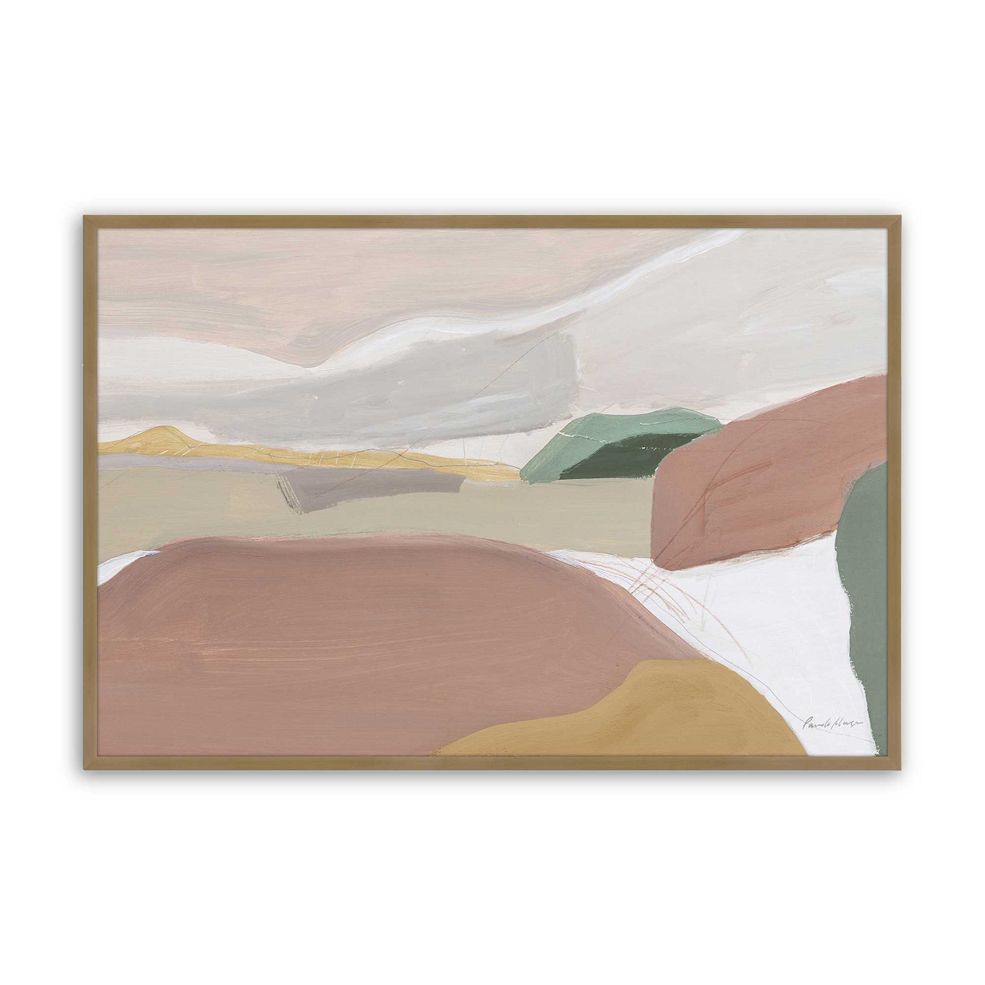 [Color:Brushed Gold], Picture of art in a Brushed Gold frame