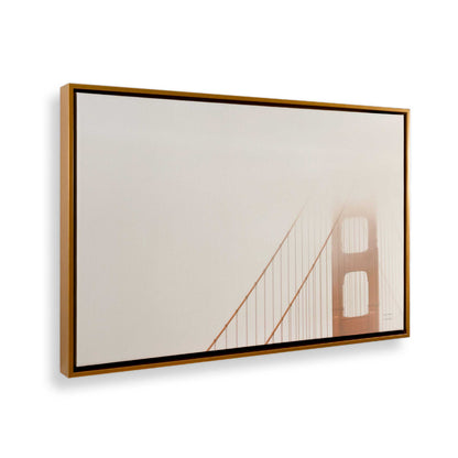 [Color:Polished Gold], Picture of art in a Polished Gold frame at an angle
