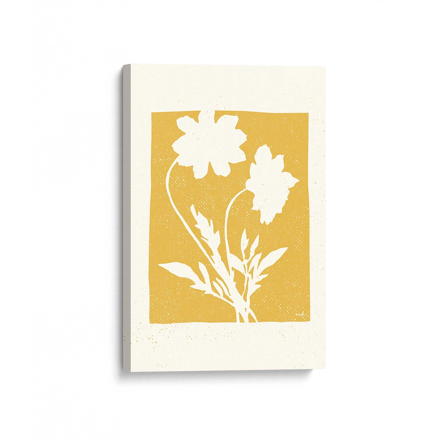 [Color:Stretched Canvas], Picture of art at an angle