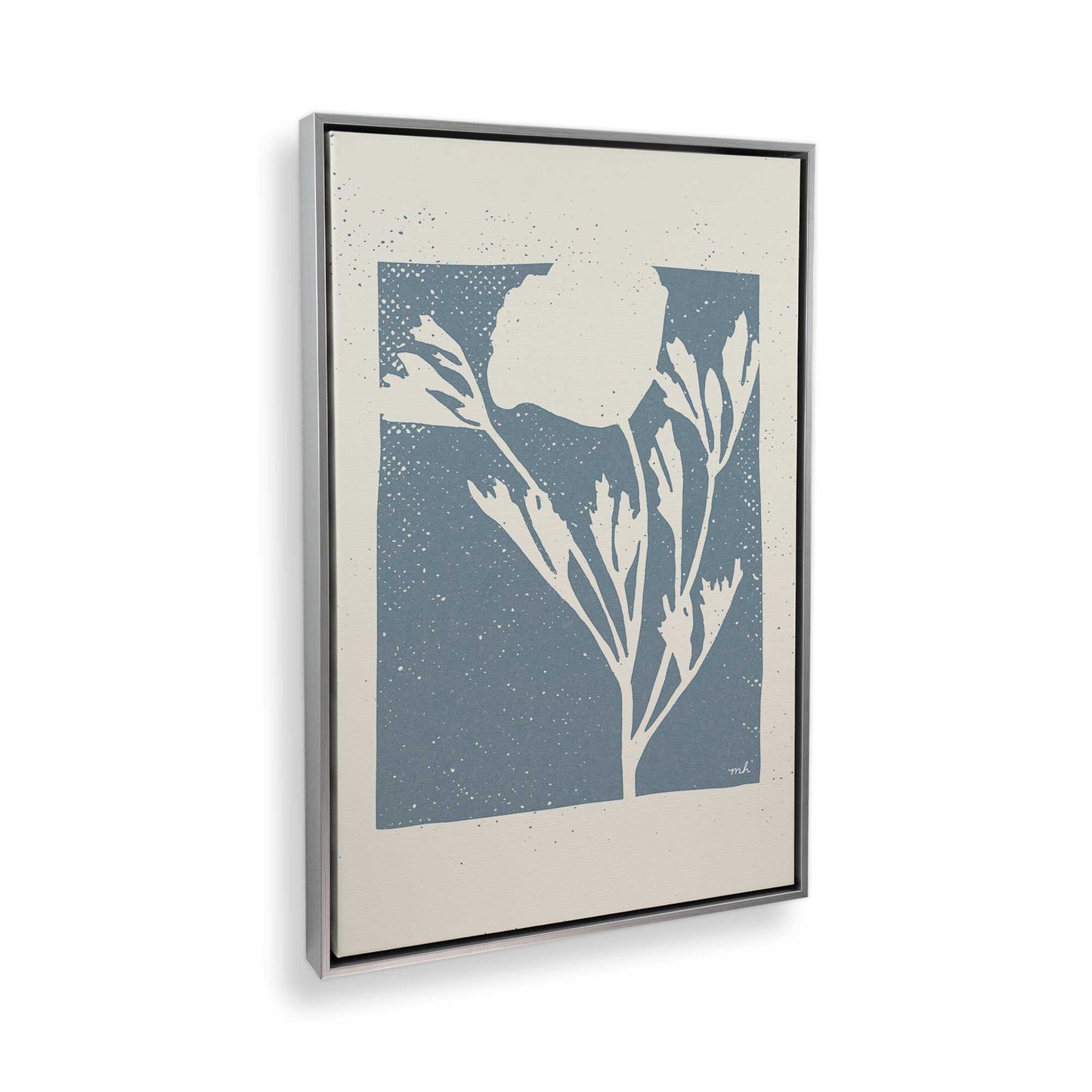 [Color:Polished Chrome], Picture of art in a Polished Chrome frame at an angle