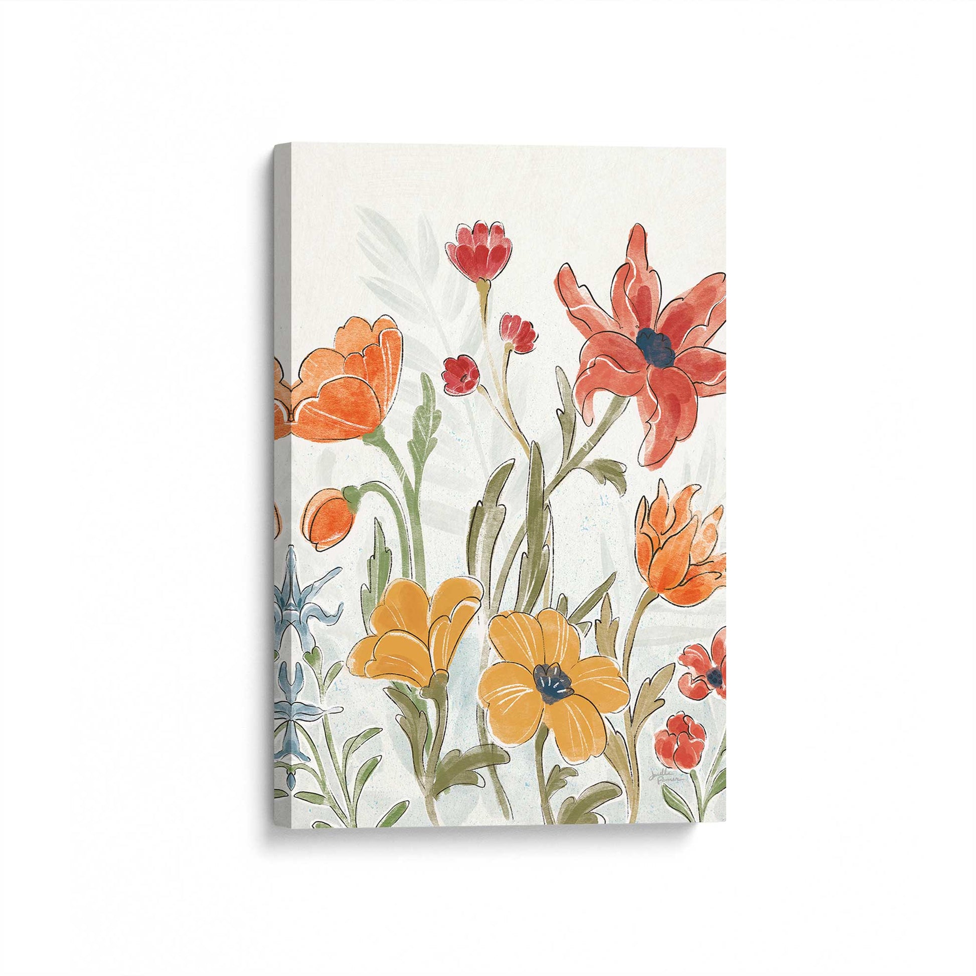 [Color:Stretched Canvas], Picture of art at an angle