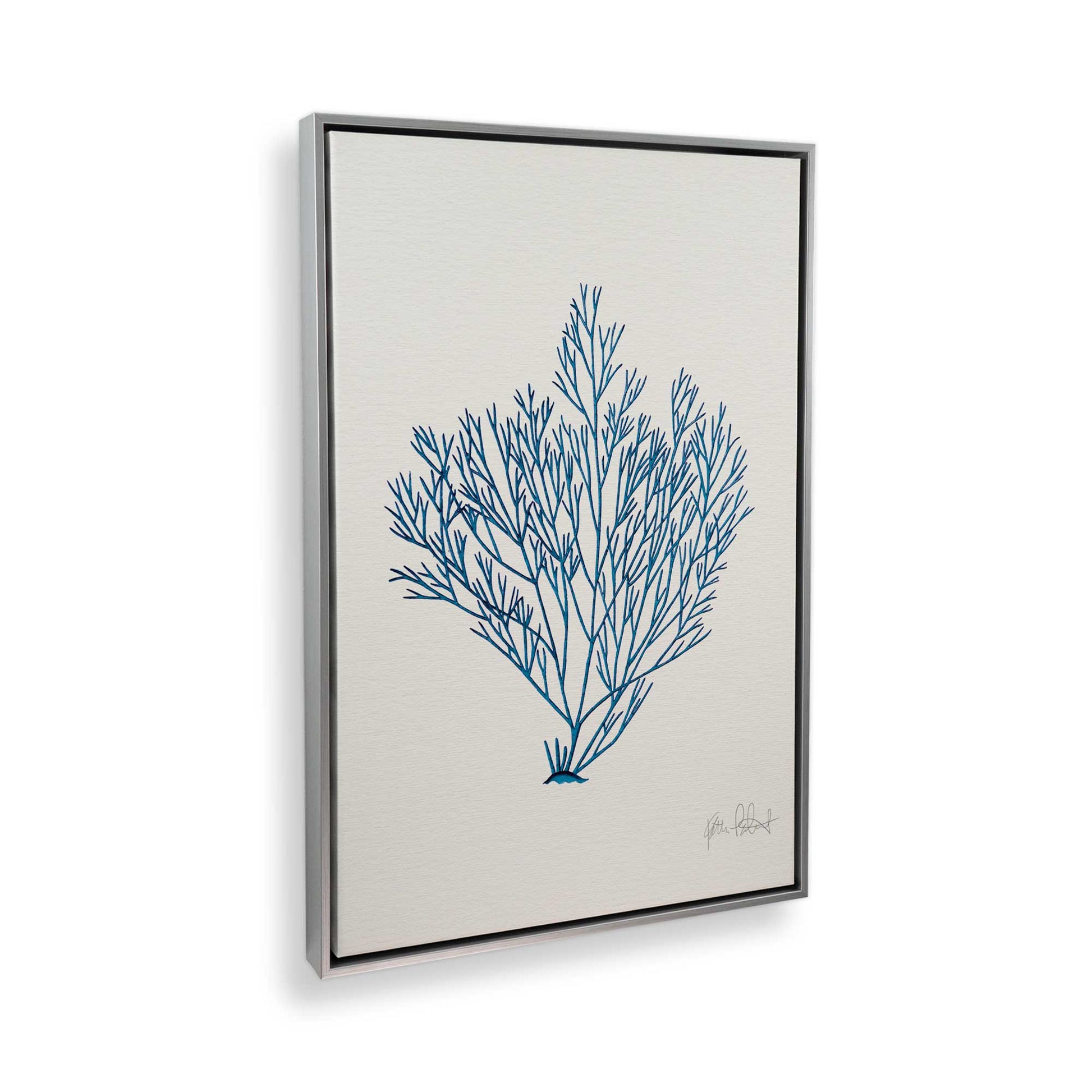 [Color:Polished Chrome], Picture of art in a Polished Chrome frame at an angle