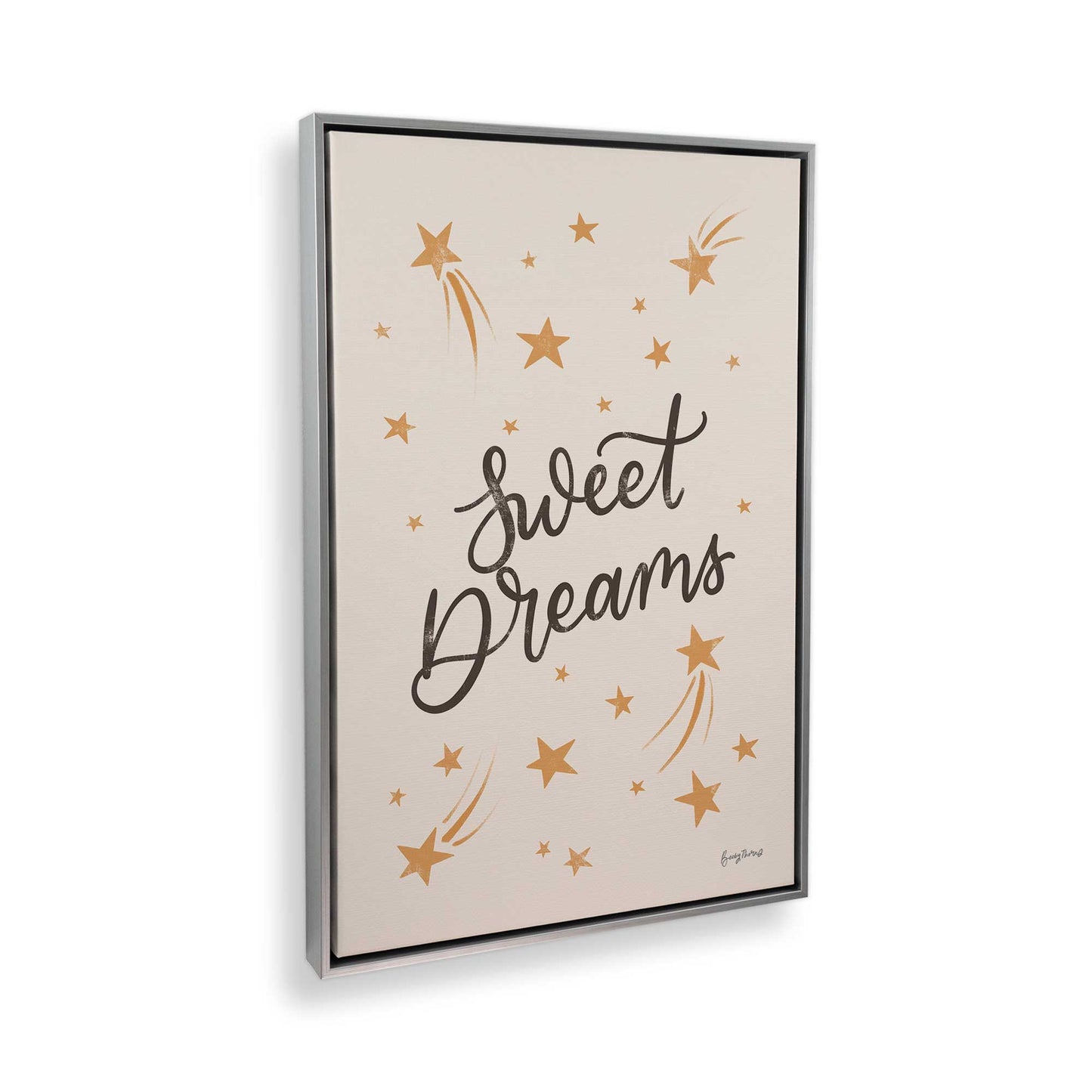 [Color:Polished Chrome], Picture of art in a Polished Chrome frame at an angle