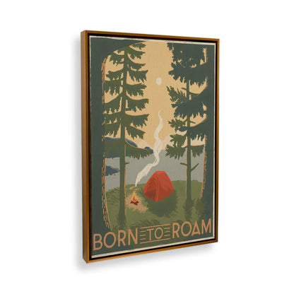 [Color:Polished Gold], Picture of art in a Polished Gold frame at an angle