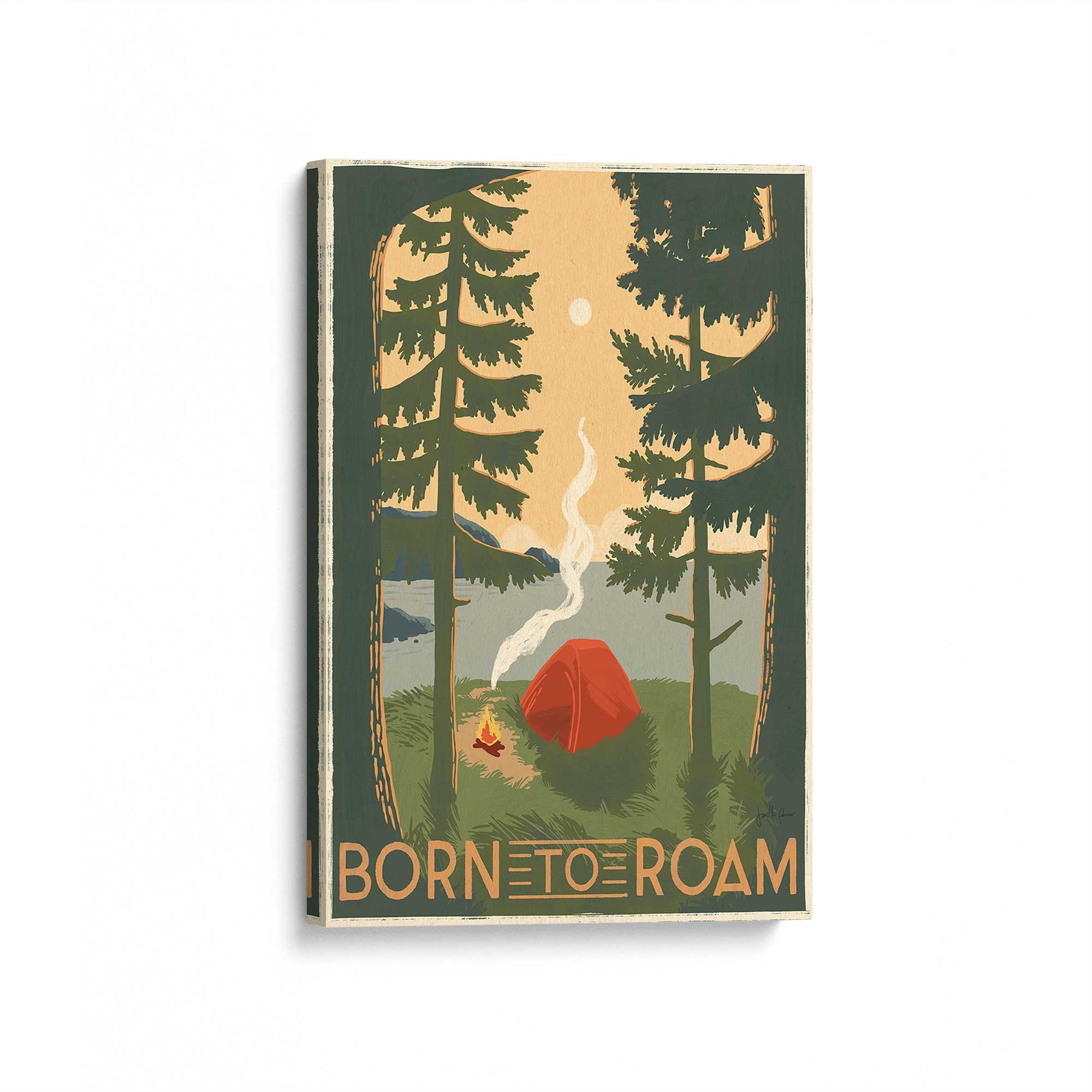 [Color:Stretched Canvas], Picture of art at an angle