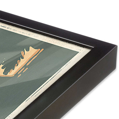 [Color:Weathered Zinc], Picture of art in a Weathered Zinc frame of the corner