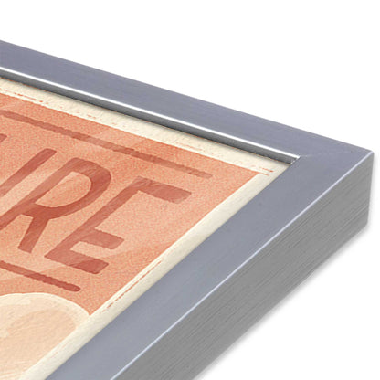 [Color:Polished Chrome], Picture of art in a Polished Chrome frame of the corner