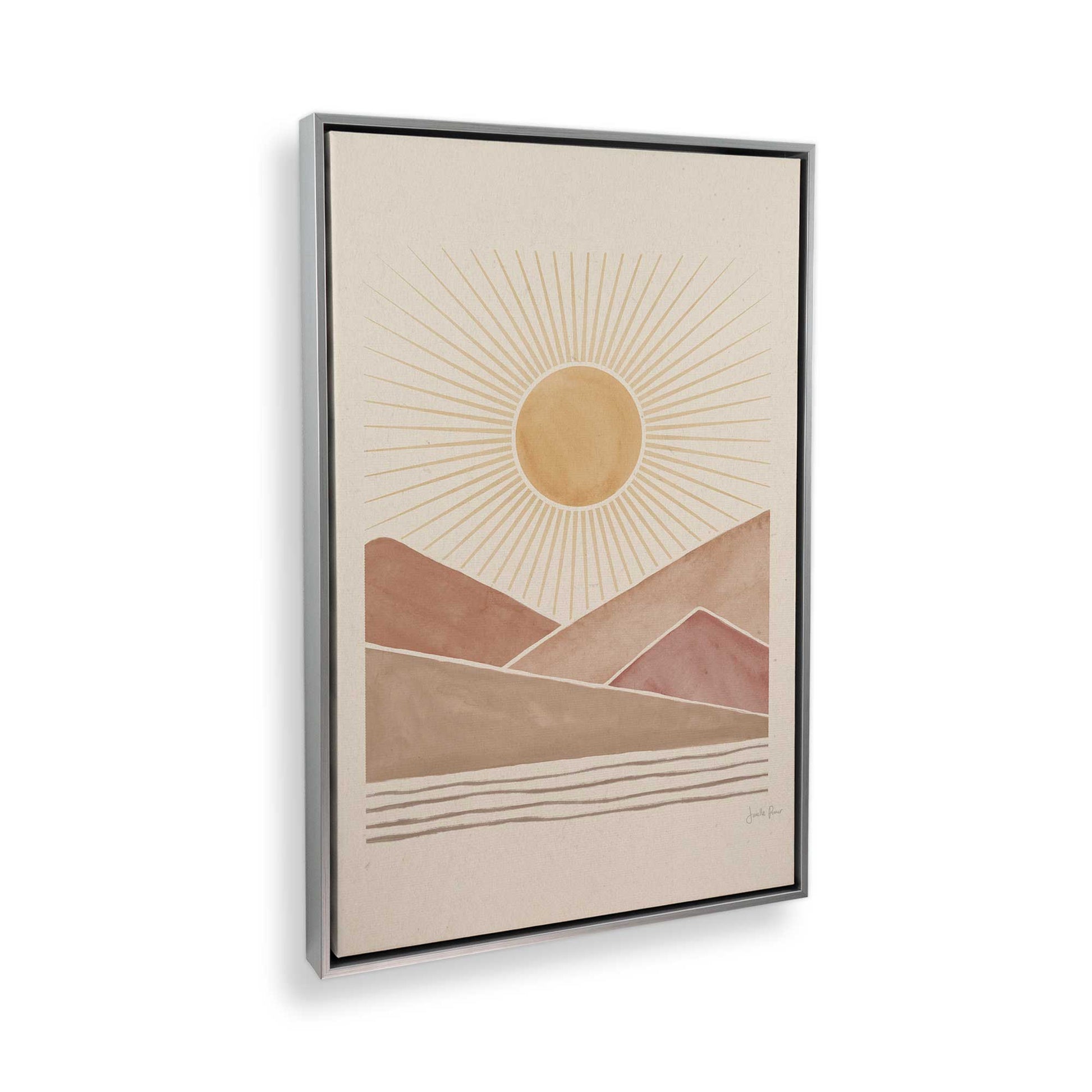 [Color:Polished Chrome], Picture of art in a Polished Chrome frame at an angle