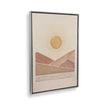 [Color:Polished Chrome], Picture of art in a Polished Chrome frame at an angle