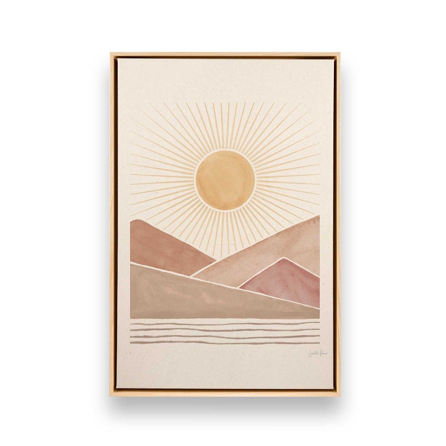 [Color:American Maple], Picture of art in a American Maple frame