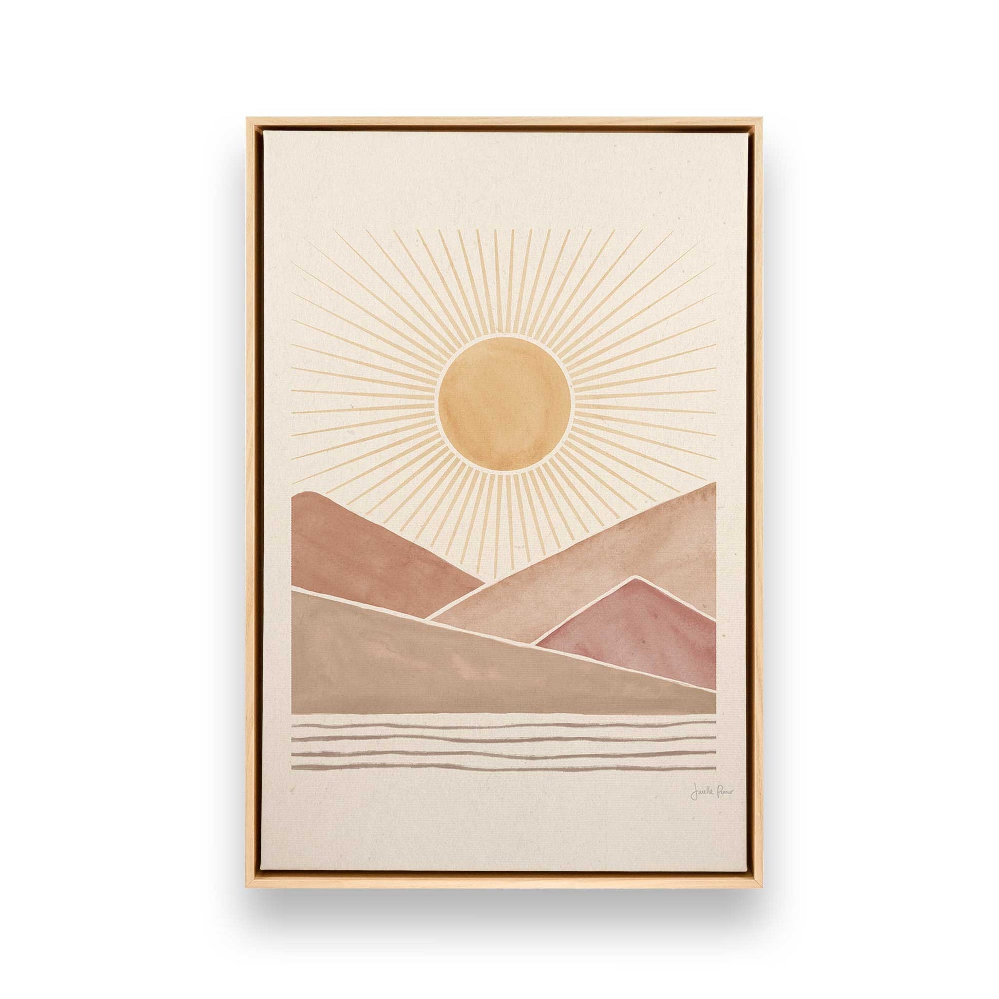 [Color:American Maple], Picture of art in a American Maple frame