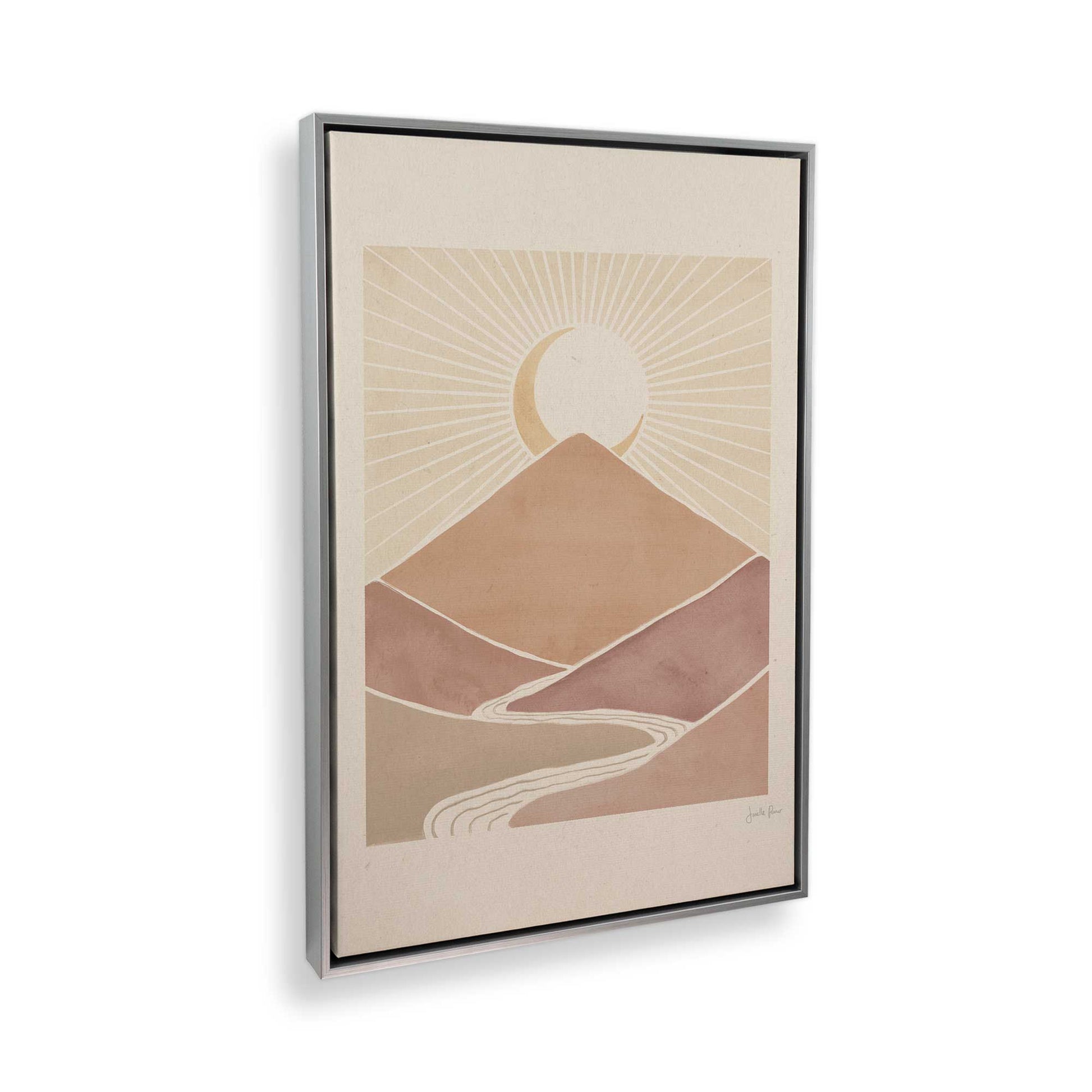 [Color:Polished Chrome], Picture of art in a Polished Chrome frame at an angle
