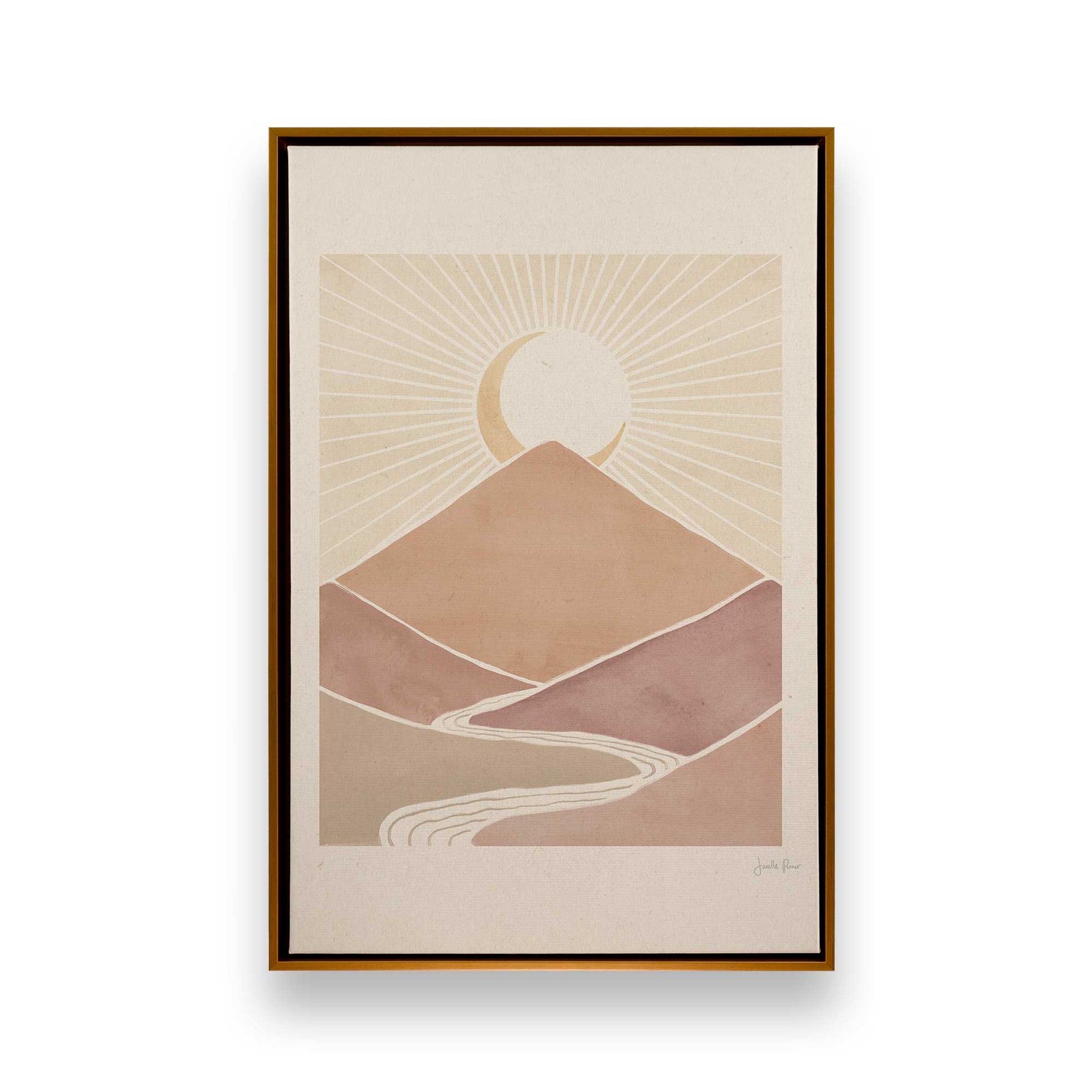 [Color:Polished Gold], Picture of art in a Polished Gold frame