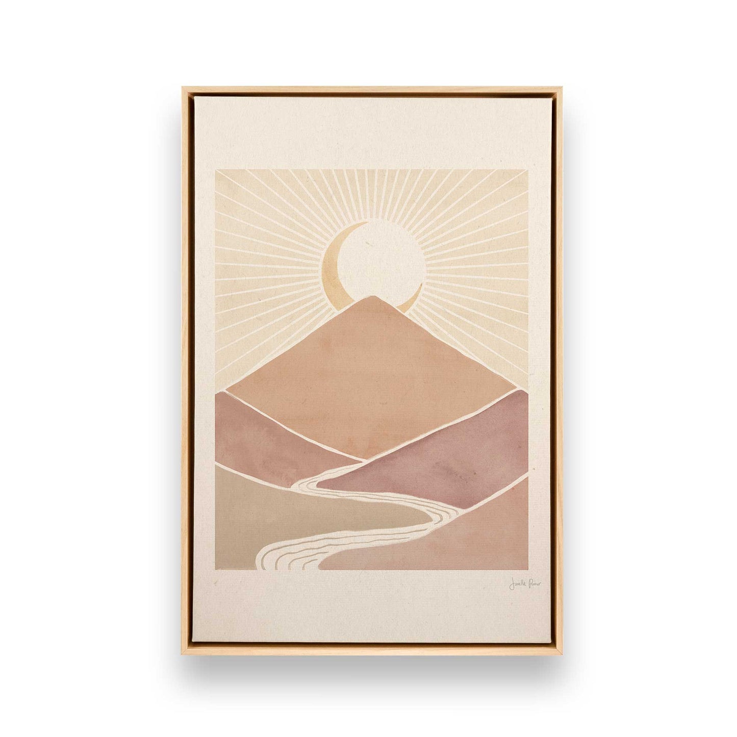 [Color:American Maple], Picture of art in a American Maple frame