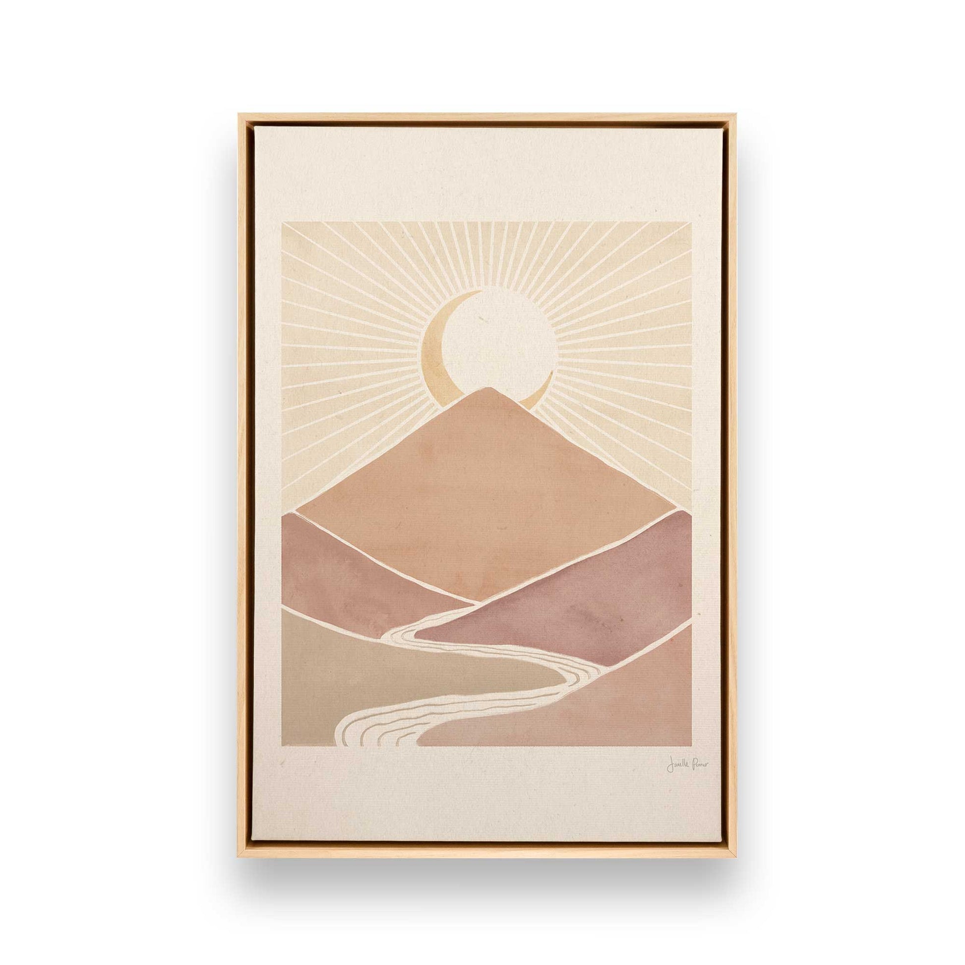 [Color:American Maple], Picture of art in a American Maple frame